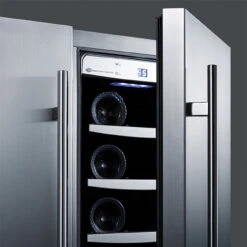 Summit 24" Wide Wine/Beverage Center- Stainless Steel -Bar Supplies large CL63FDOS Detail 3 95543.1643033376