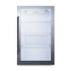Summit Shallow Depth Indoor/Outdoor Beverage Cooler - Black -Bar Supplies large SPR489OS Front 01812.1642004731