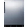 Summit Commercial Under Counter Refrigerator - 5.5 Cu. Ft. - Stainless Steel -Bar Supplies large ff7bcss front 70198.1590770446