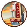 Happy Hour Club Metal Bar Sign -Bar Supplies lg946 happy hour club metal bar sign 01 44195.1590771241