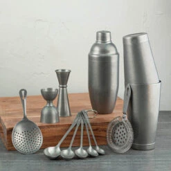 Barfly Tall & Short Shaker Tin Set - Vintage Stainless Steel Finish 13 Barfly Tall & Short Shaker Tin Set - Vintage Stainless Steel Finish -Bar Supplies m37005vn barfly japanese style cocktail jigger 1 oz 2 oz vintage stainless steel finish 0 2 53944.1590771315