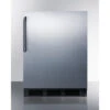Summit Built-In Under Counter Refrigerator-Freezer - 5.3 Cu. Ft. - Stainless Steel -Bar Supplies main CT663BSSTB Front 1 32883.1626881216