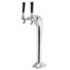 Mongoose Draft Beer Tower - Chrome - Air Cooled - 2 Faucets