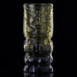 O.G. Jungle Fog Handcrafted Mold Blown Glass Tiki Mug - 13 Oz -Bar Supplies og jun fog jungle fog handcrafted glass tiki 0001 76557.1590771573