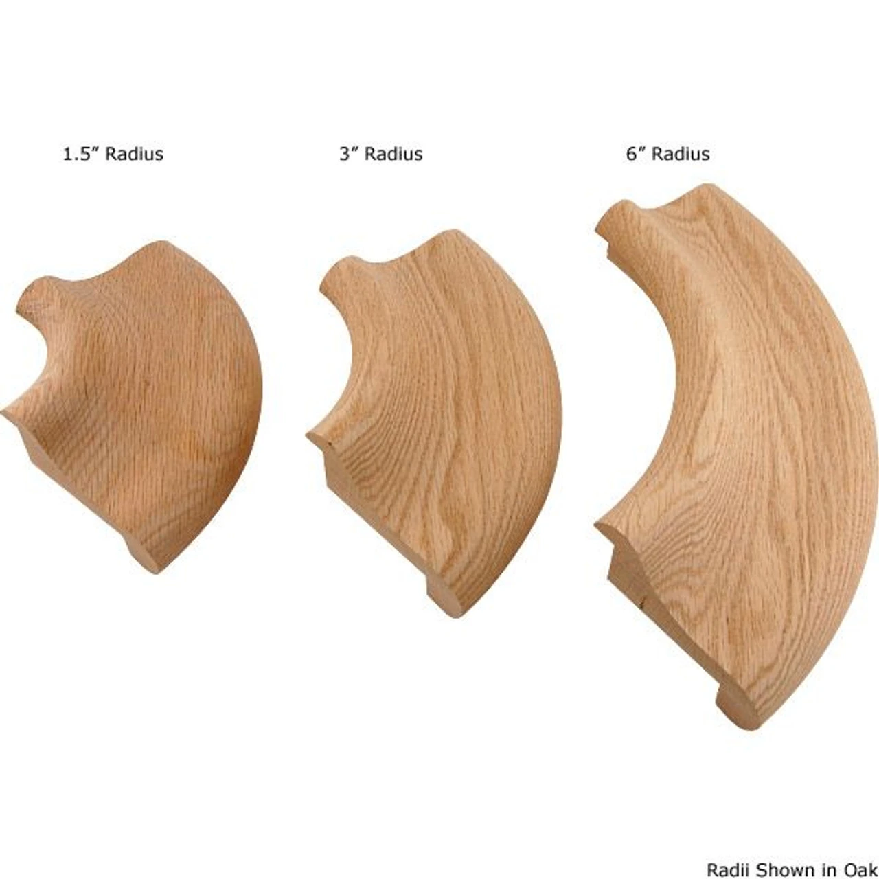 Bar Rail Molding - Wood Arm Rest - 90º Corner - Red Oak 3 Bar Rail Molding - Wood Arm Rest - 90º Corner - Red Oak