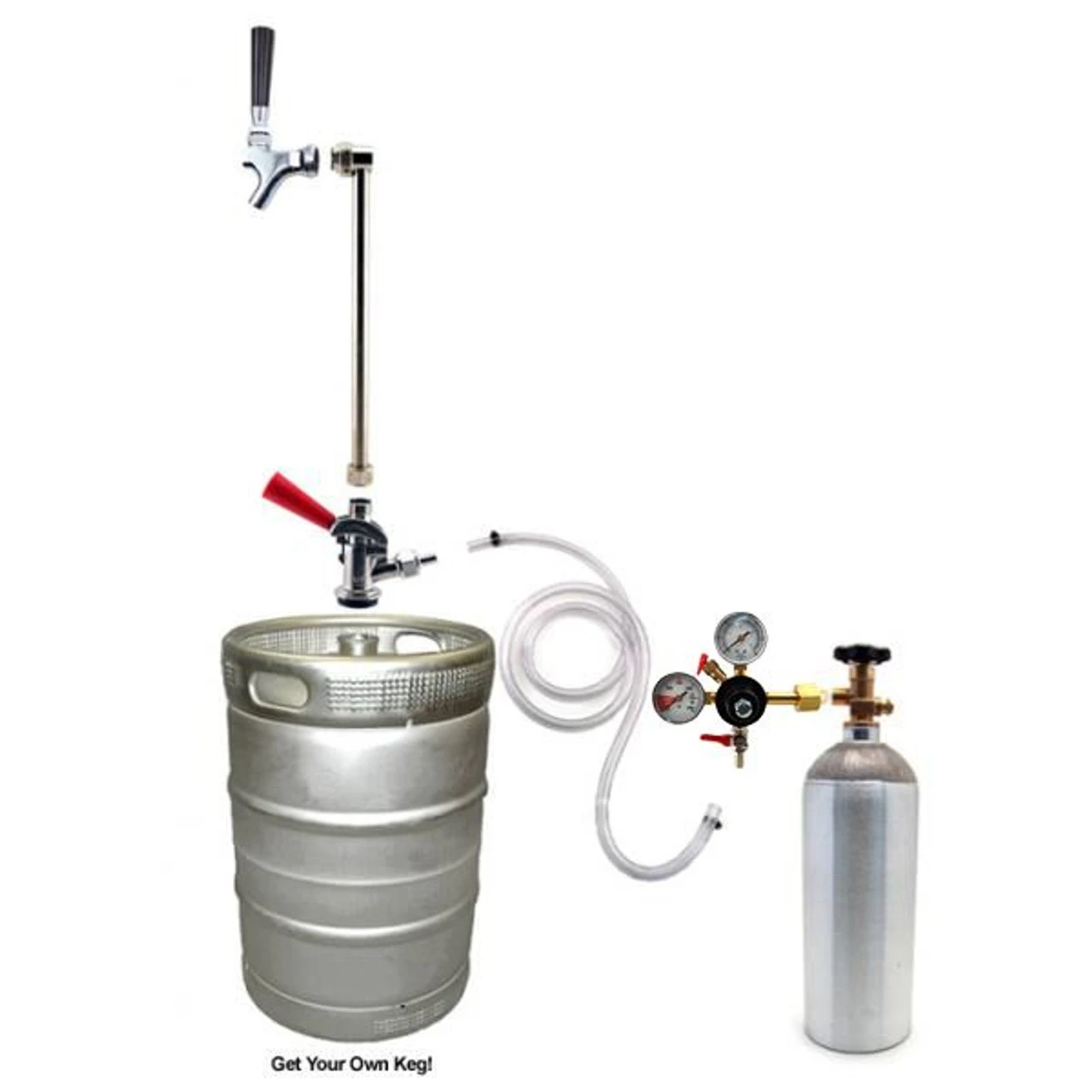 Rod & Faucet System - 5lb CO2 Tank 3 Rod & Faucet System - 5lb CO2 Tank