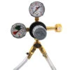 2 Product CO2 Regulator Kit - Air Line & Screw Clamps