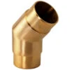Flush Angle Fitting 135(45) Degree - Satin Brushed Brass - 2" OD