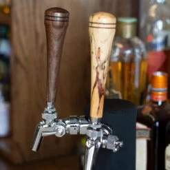 KegWorks 6" Wood Beer Tap Handle - Walnut -Bar Supplies taphandlewalnut6 18001544 kegworks 6inch wood beer tap handle walnut 03 80670.1590772483