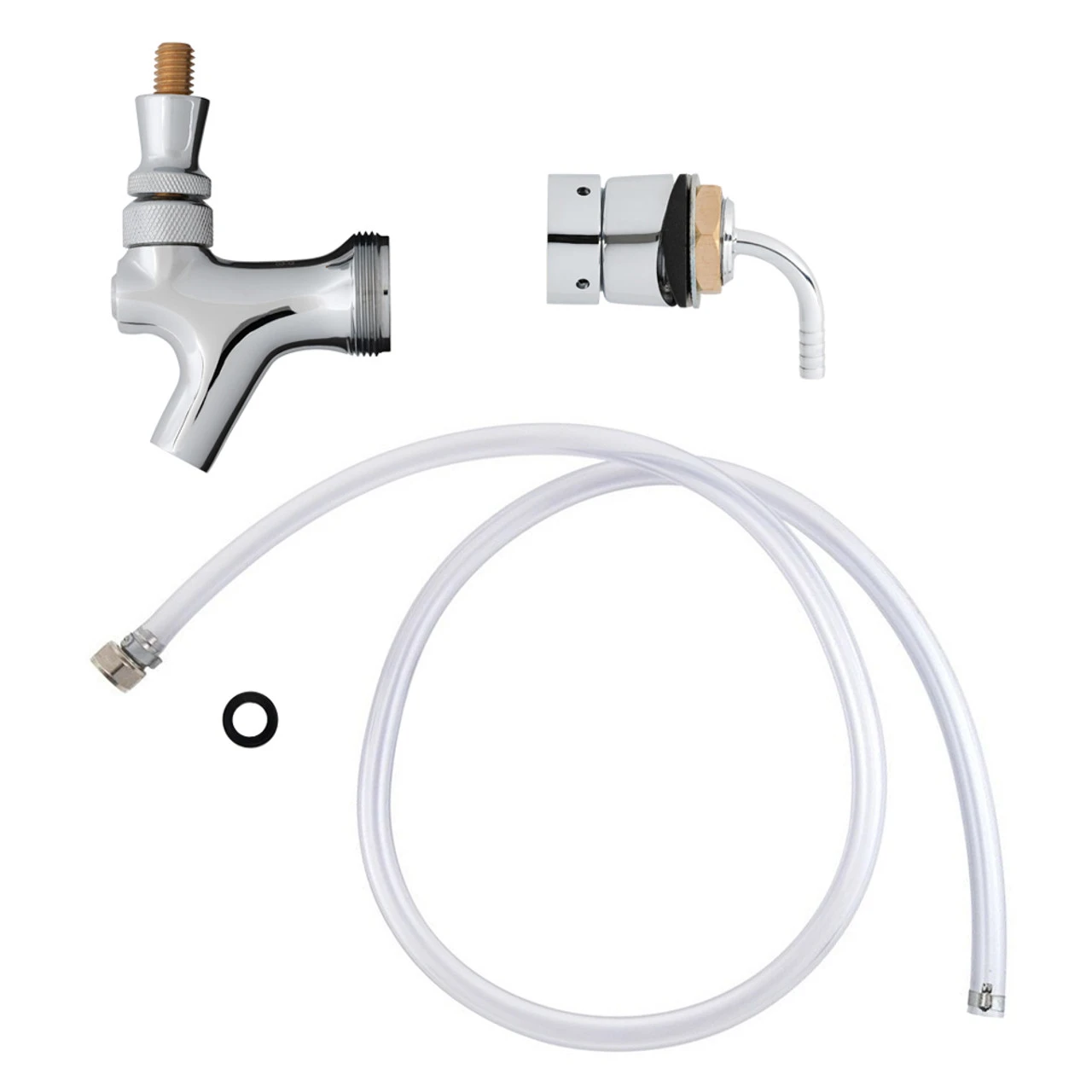 Draft Beer Tower Refurbish Kit - Chrome Plated Brass 3 Draft Beer Tower Refurbish Kit - Chrome Plated Brass