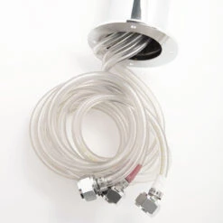 Draft Tower - 100% Stainless Steel Contact - 3" Column - 3 Taps - No Faucets -Bar Supplies triple lines 56040.1590769919