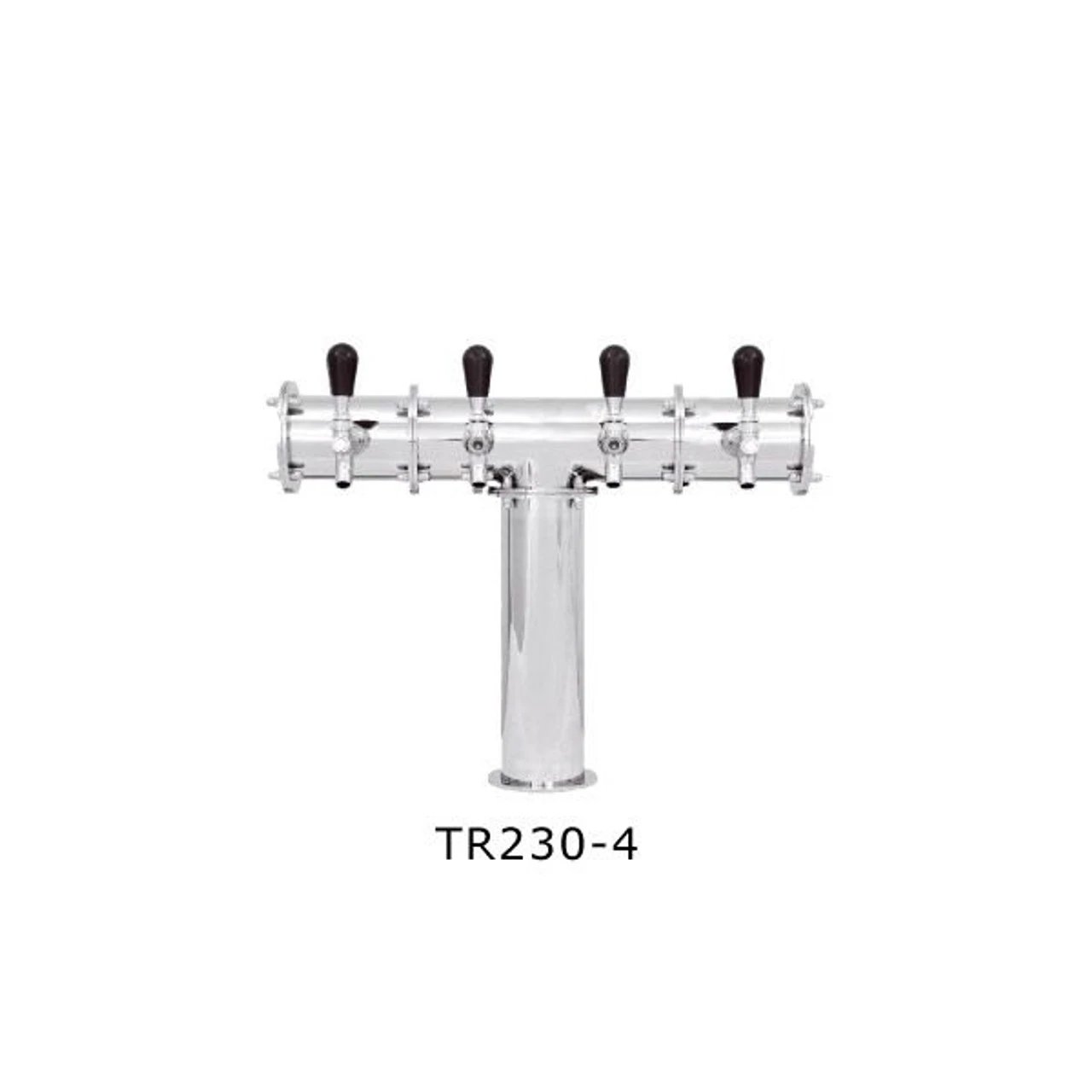 Terra Draft Beer Tower - Stainless Steel - 3 3/16" Column - Glycol Cooled - 2 To 8 Faucets 4 Terra Draft Beer Tower - Stainless Steel - 3 3/16" Column - Glycol Cooled - 2 To 8 Faucets - Image 2