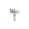 "T" Style Pedestal Draft Beer Tower - Stainless Steel - 3" Column - Air Cooled - 3 Faucets