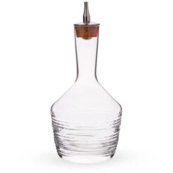 Urban Bar Bitters Bottle - Horizontal Cut Glass With Stainless Steel Dasher Top - 200ml