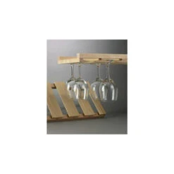 6-Channel Hardwood Stemware Rack -Bar Supplies wsr 1025 woodrack b5 1 42337.1590772947